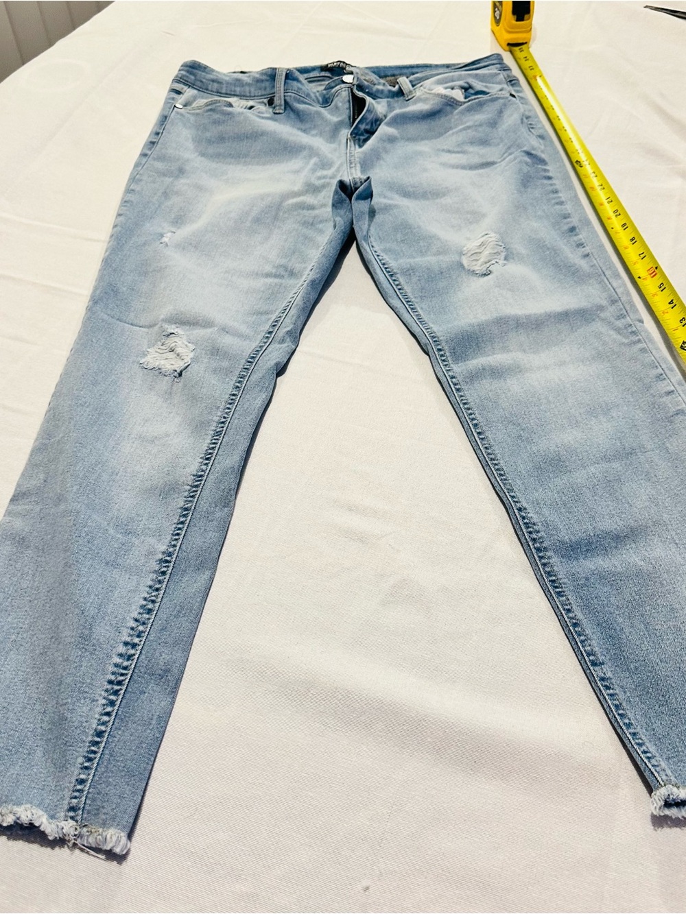 Buffalo David Bitton Light Wash Ripped Skinny Jeans